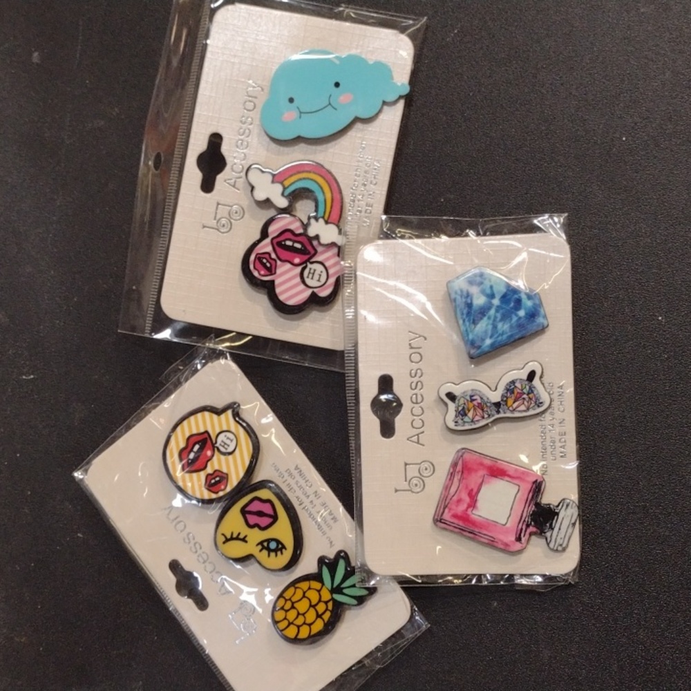 Fashion Pins sets of 3